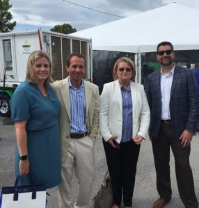 Left to right: Leigh Fletcher, Marc Mariano, Barbara Hammock and Ben Smith at the Mosaic Grand Opening in Kissimmee, FL.